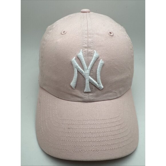 New York Yankees Light Pink Strapback Cap Hat Unisex 47 - Picture 1 of 6